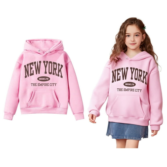 Kids Hoodies for Boys Letter Pattern Hooded Long Sleeve Pullover Hoodie Sweatshirt Warm Fall Winter Clothes Boys 4-5 Years Clothes