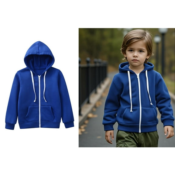 Kids Hoodies for Boys Zip up Hooded Lightweight Long Sleeve Hoodies Fall Clothes Kids Clothes Boys Size 7-8 Years