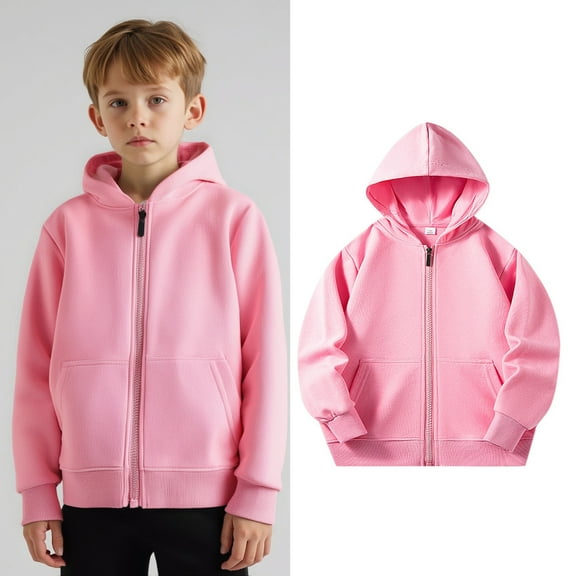 Kids Hoodies for Boys Zip up Hoodie Casual Long Sleeve Hoodies Fall Winter Clothes Little Girls Clothes Size 5-6 Years