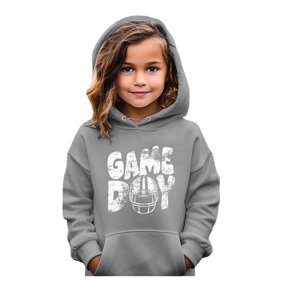 Kids Hoodies for Girls Grey Hoodies Casual Long Sleeve Sweatshirts Jackets Fall Winter Clothes Toddler Clothes for Girls 4-5 Years