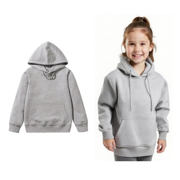 Kids Hoodies for Girls Kids Grey Hoodies Lightweight Long Sleeve Hoodies Fall Winter Clothes Little Girls Clothes Size 3-4 Years