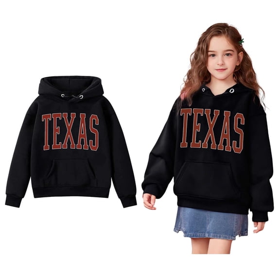 Kids Hoodies for Girls Kids Letter Pattern Hooded Casual Long Sleeve Sweatshirts Jackets Winter Clothes Boy Clothes 3-4 Years