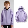 thumbnail image 1 of Kids Hoodies for Girls Kids Zip up Hooded Casual Long Sleeve Hoodie Sweatershirt Pullover Fall Winter Clothes Girls Hoodies Size 8-9 Years, 1 of 7