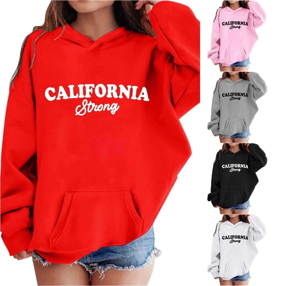 Kids Hoodies for Girls and Boys Letter Printed Hoodie Long Sleeve Pullover Hoodie Sweatshirt Fall Winter 9-10 Years Boy Clothes