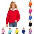 thumbnail image 1 of Kids Hoodies for Girls and Boys Red Hoodie Casual Long Sleeve Hoodies Fall Little Girls Clothes Size 9-10 Years, 1 of 5
