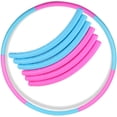thumbnail image 1 of Kids Hoola Hoops, Adjustable and Detachable Tubes, Professional Hula Hoop for Kids- 24 Inches to 28 inches Diameter - Pink and Blue, 1 of 9