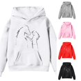 thumbnail image 1 of Kids Horse Print Long Sleeve Hoodie Casual Pullover Sweatshirt For Children, 1 of 4