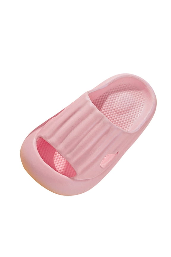 Kids House Slippers Non-Slip Quick Drying Beach Slides Sandals Shower Bathroom Slipper for Toddler Boys Girls