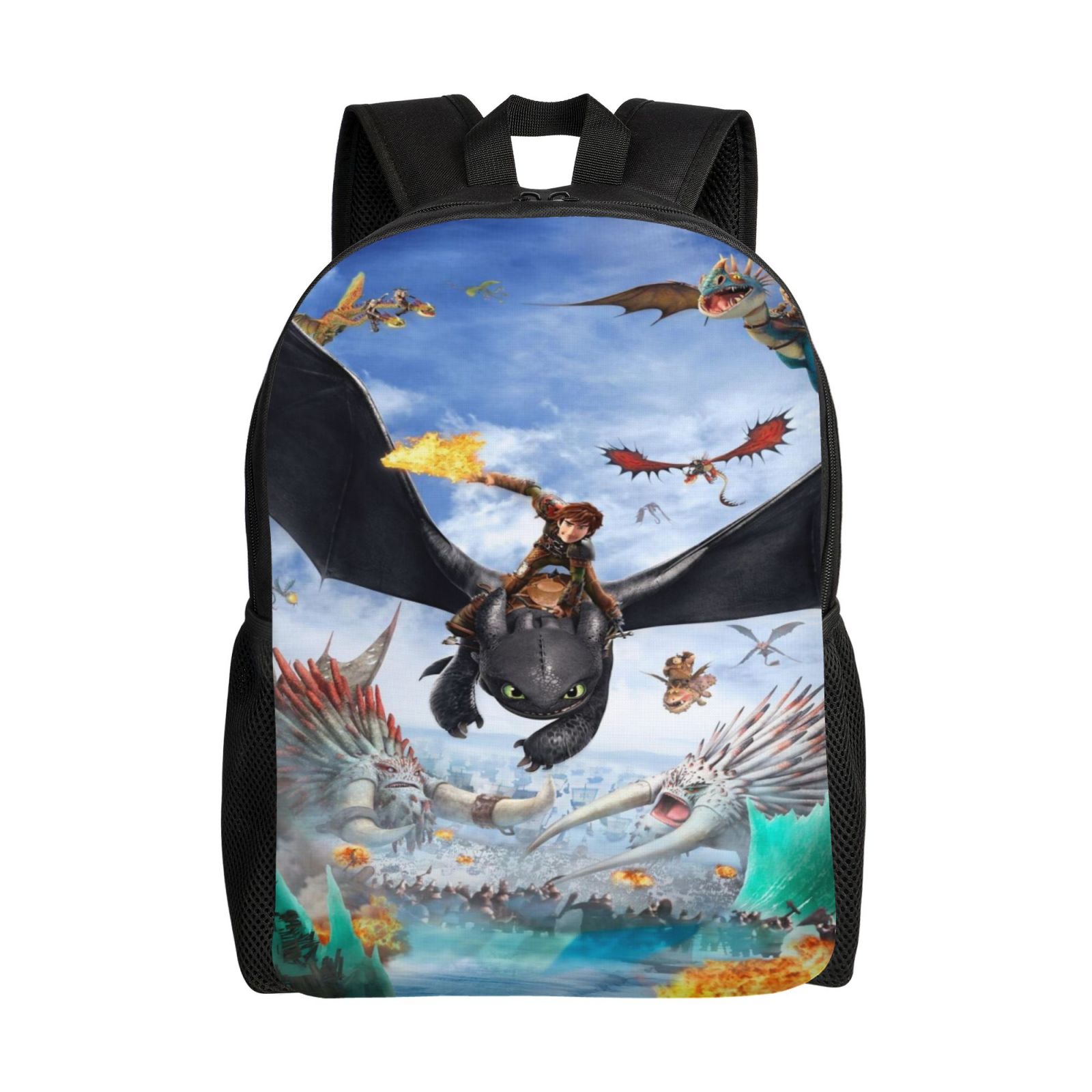 Kids How To Train Your Dragon Toothless Backpack Water Resistant