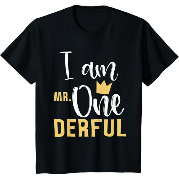 Kids I Am Mr Onederful 1st Birthday First One-Derful Baby Son T-Shirt mens t shirt，black，women，funny，misfits，men，journey