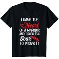 thumbnail image 1 of Kids I Have Heart Of Warriors & I Rock The Scar CHD Awareness T-Shirt, 1 of 4