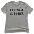 thumbnail image 1 of Kids I Just Want All The Dogs T-shirt, Youth Kids Boy Girl T-Shirt, Dog-lover Shirt, Dog Owner Shirt, Dark Heather Gray, Small, 1 of 4