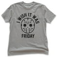 thumbnail image 1 of Kids I Wish It Was Friday Shirt, Youth Kids Girl Boy Shirt, Funny Halloween T-shirt, Horror Movie Graphic Tee, Dark Heather Gray, X-Small, 1 of 4
