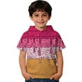 thumbnail image 1 of Kids Ice Cream Print Short Sleeve Hoodie Size 4-12Y Lightweight Pullover With Pocket Summer Top for Boys Girls, 1 of 3