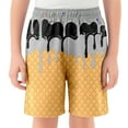 thumbnail image 1 of Kids Ice Cream Shorts Boys Girls 3-4 Years Boys Sweat Shorts Swim Trunks Baseball Short Camp Shorts for Boys Athletic Shorts for Boys Cargo Shorts for Boys Quick Dry Gym Sports #Black, 1 of 4