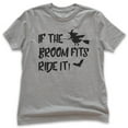 thumbnail image 1 of Kids If The Broom Fits Ride It Witch Shirt, Youth Kids Boy Girl T-Shirt, Halloween T-shirt, Witch T-shirt, Dark Heather Gray, Medium, 1 of 4