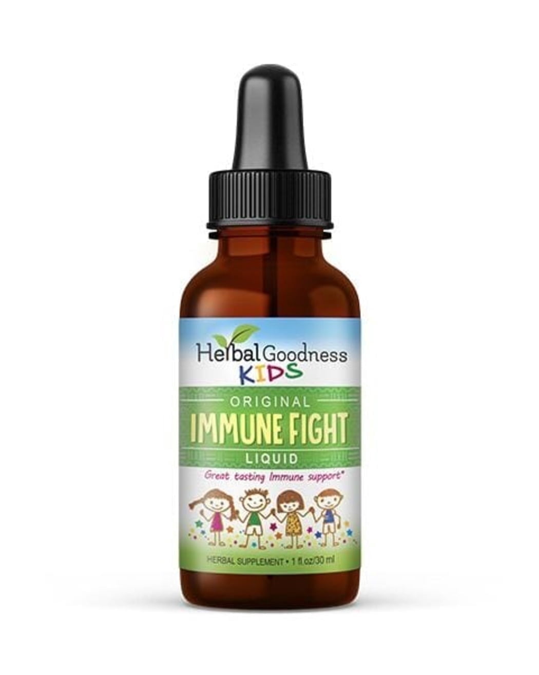 Kids Immune Support Liquid Extract Drops 1fl.oz, Turmeric, Ashwagandha for Kids, Children Immunity Booster Supplement - Herbal Goodness