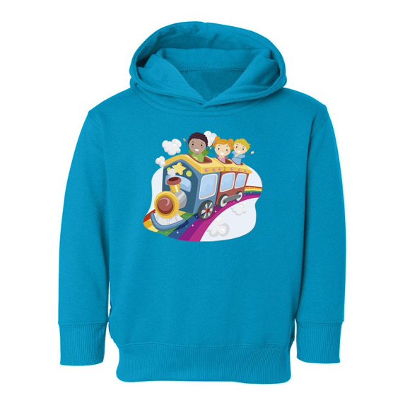 Kids In A Rainbow Traind Hoodie Toddler -Image by Shutterstock, 4 Toddler