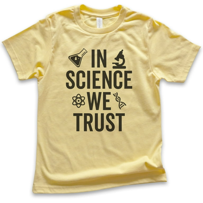 Kids In Science We Trust T-shirt, Youth Kids Boy Girl T-Shirt