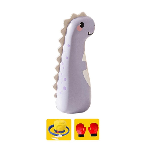 Kids Inflatable Punching Bag Set – Cartoon Blow Up Boxing Toy with Gloves & Pump, Water-Weighted Stress Relief Fitness Toy for Boys/Girls/Teens