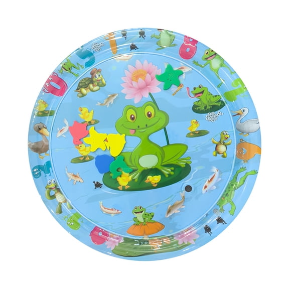 Kids Inflatable Water Play Mat – Alphabet Letters Ocean Theme, BPA-Free Leak-Proof Tummy Time Toy for Toddlers