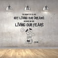 thumbnail image 1 of Kids Inside Out Character Fear's Quote Too Many Of Us Are Not Living Our Dreams Because We Are Living Our Fears Vinyl Wall Decal Wall Art Bedroom Nursery Play Room Wall Decoration Size (40x40 inch), 1 of 3