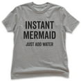 thumbnail image 1 of Kids Instant Mermaid T-shirt, Youth Kids Girl T-Shirt, Vacation Shirt, Ocean Shirt, Swimming Shirt, Beach Shirt, Dark Heather Gray, Small, 1 of 4