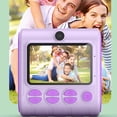 thumbnail image 1 of Kids Instant Print Camera - 2.4" HD Dual Lens Thermal Printing Camera, 1280x720 Resolution, Portable Polaroid Camera for Children (Blue,Pink,Purple) with 3 Printing Papers & Accessories, 1 of 9