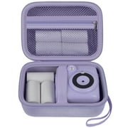 Kids Instant Print Camera Case for Dylanto/for ESOXOFFORE/for VTech KidiZoom PrintCam/Creator Cam/for Goopow/for GKTZ/for FUNKAM/for Agoigo Waterproof Digital Video Toddler Cameras - Box Only Purple