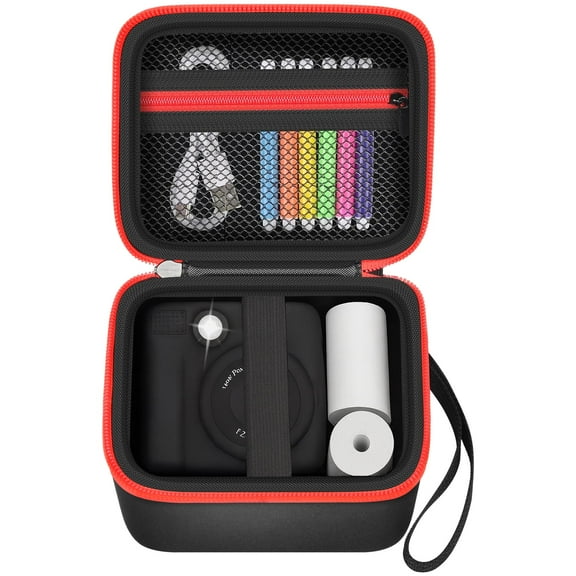 Kids Instant Print Camera Case for Dafotil for Careenoah for Aasonida , Toddler Digital Prints Paper Storage Bag-BlackBox Only)