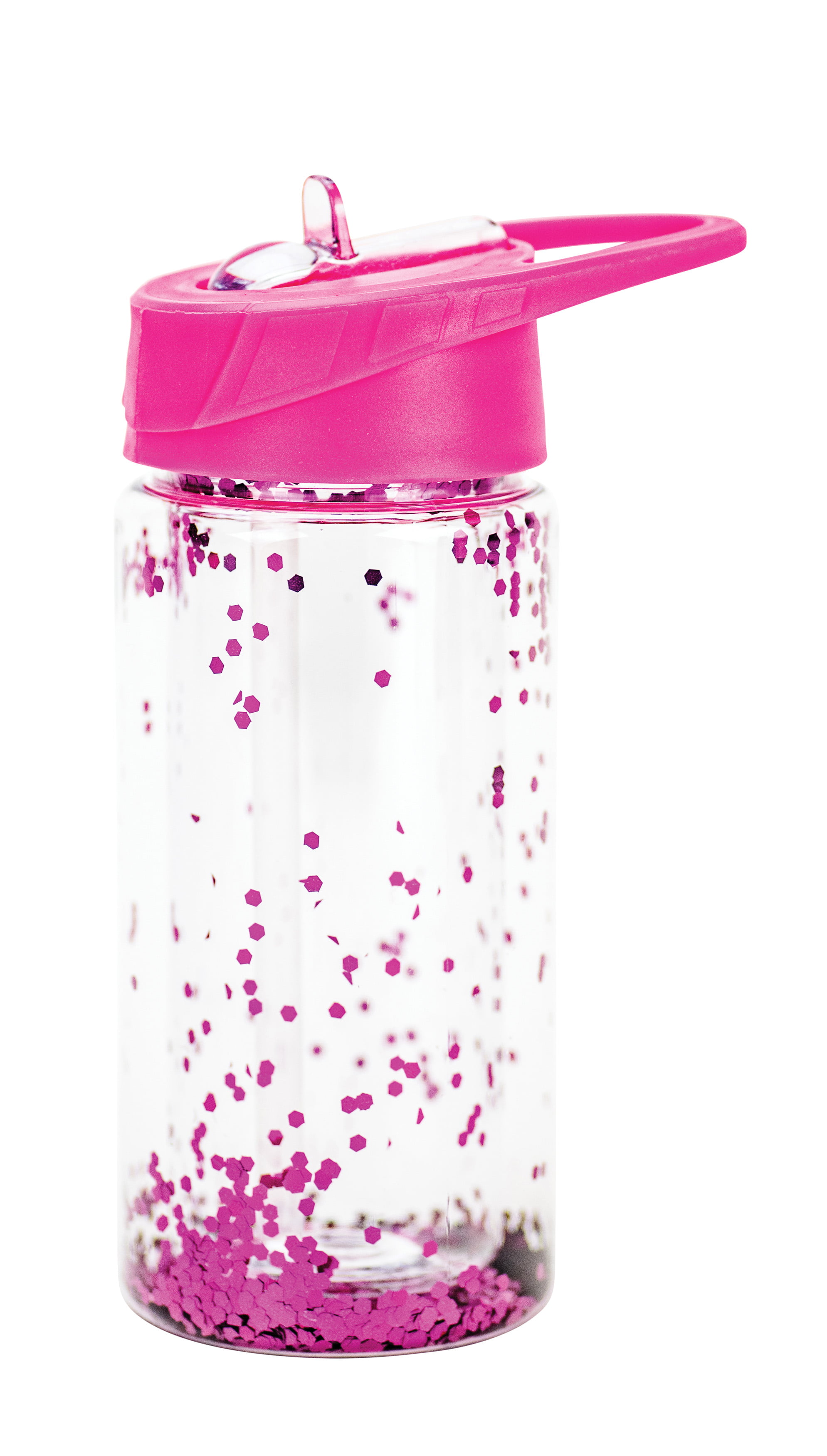 Pink glitter cow print kids flip top water bottle – Happy at Home