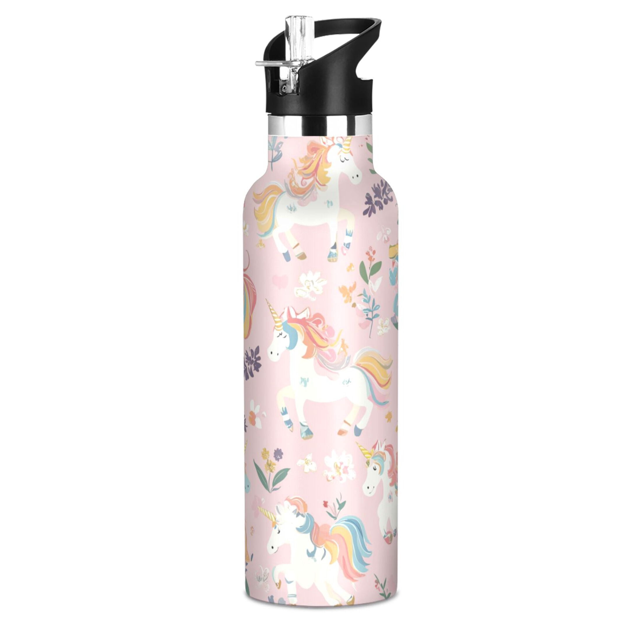Kids Insulated Stainless Steel Sports Water Bottle 600ml (20oz) Cartoon ...