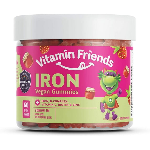 Kids Iron Vegan Gummies - Strawberry Jam