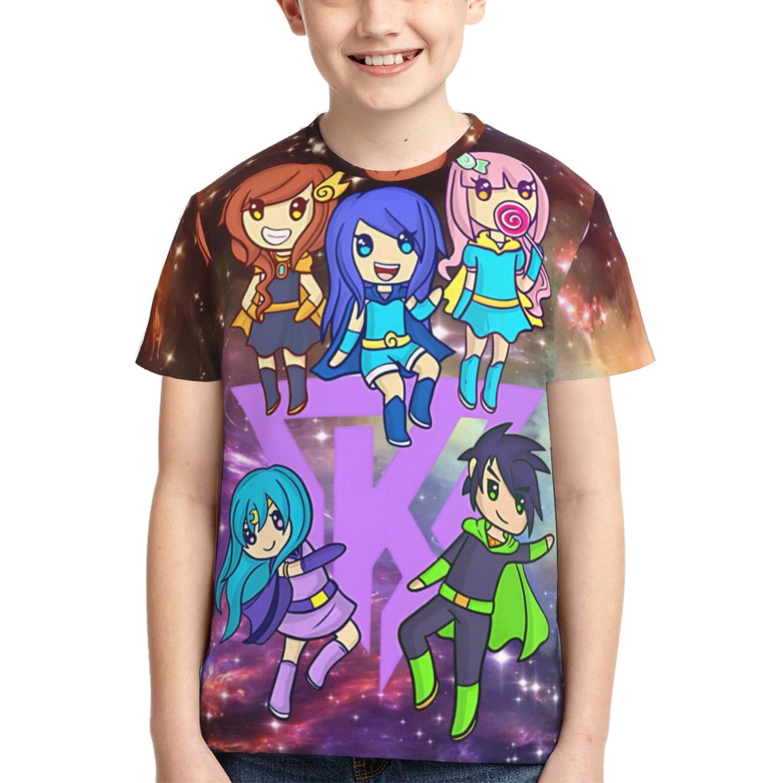 Kids ItsFunneh Krew Shirts 3D Printing Cartoon T Shirt Casual Top Kids ItsFunneh Krew Shirts 3D Printing Cartoon T Shirt Casual Top Summer Short Sleeve Novelty Tee For Boys Girls 10d8a11e 95e8 4a63 92c4 