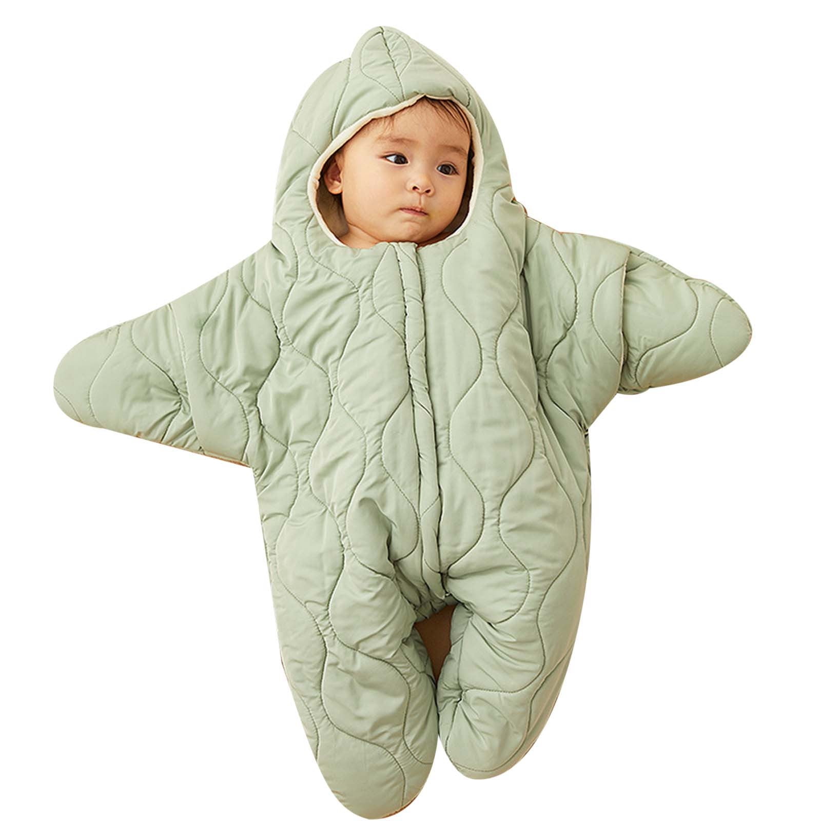 Kids Jacket,Cute Baby Snowsuit Winter Coat for Boys Girls Toddler One-Piece Outerwear Clothes for Snow & Ice,Girls Jacket,Light Green,6-9 Months