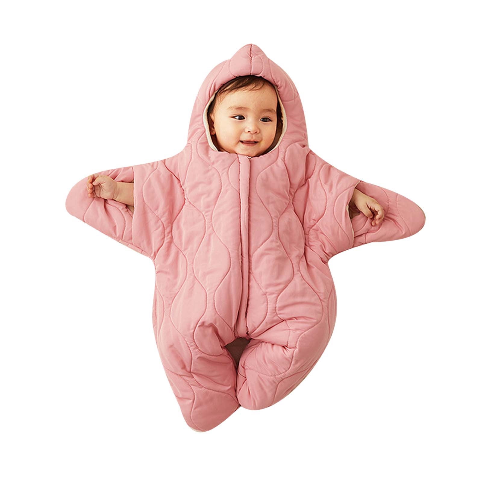 Kids Jacket,Cute Baby Snowsuit Winter Coat for Boys Girls Toddler One-Piece Outerwear Clothes for Snow & Ice,Girls Jacket,Pink,6-9 Months