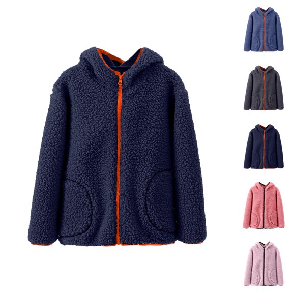 Kids Jacket Girls Coat Girl's Jacket Kids Full Zip Soft Hoodie Sweatshirt