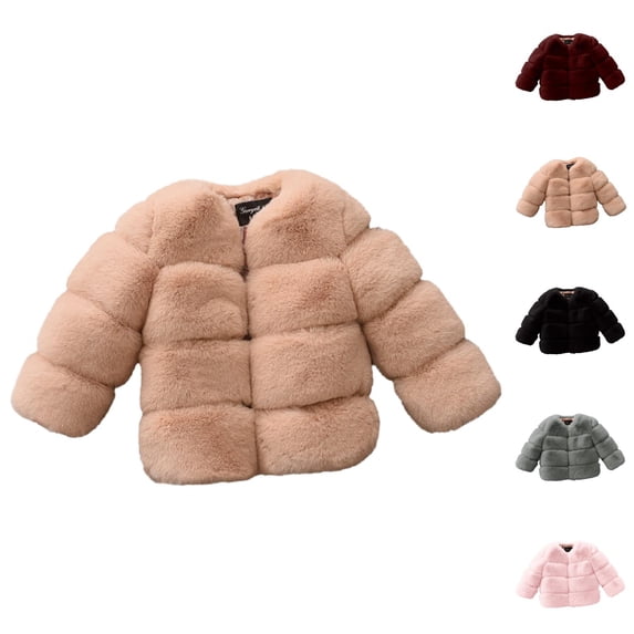 Kids Jacket Girls Coat Kids Girls Coat Winter Windproof Thicken Coat Jacket Toddler Warm Outerwear Jacket