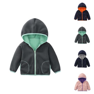 Kids Jacket Girls Coat Toddler Boys Girls Windproof Hooded Coat Patchwork Jacket Kids Warm Outerwear