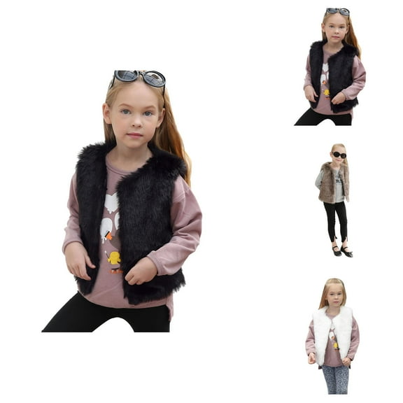 Kids Jacket Girls' Outerwear Jackets & Coats Toddler Baby Kids Girls Winter Villus Coat Outwear Thick Warm Waistcoat