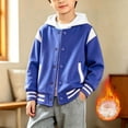 thumbnail image 1 of Kids Jackets Relax Drop Shoulder Warm Bomber Coat Large Color Selection Birthday Banquet Outdoor Walk Kid Top Jacket, 1 of 6