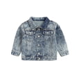 thumbnail image 1 of Kids Jean Jacket for Boys Button Down Denim Jacket Kids Casual Jacket Blue Jacket for Boys Kids Girls Jean Jacket Size 5-6 Years, 1 of 9