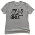 thumbnail image 1 of Kids Jesus Saves Bro Shirt, Youth Kids Boy Girl T-Shirt, Religious Shirt, Christian T-shirt, Faith Shirt, Dark Heather Gray, Medium, 1 of 4