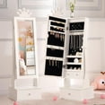 thumbnail image 1 of Kids Jewelry Armoire Cabinet, Full-Length Mirror for Girls, Standing Dress Up Mirror with Jewelry Organizer, Princess Jewelry Organizer Box for Girls Birthday Christmas Gifts, 1 of 6