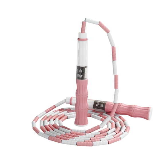 Kids Jump Rope Adjustable 2.8m PVC Beginner Sports Rope Lightweight Non-Slip Ergonomic Grip Durable Aerodynamic Speed Rope with Name Label