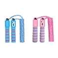 thumbnail image 1 of Kids Jump Ropes,Adjustable Soft Skipping Rope, Kids Fitness Equipment with Foam Handles for Kids - Light Purple with Pink + Sky Blue with Watermelon Red, 1 of 5