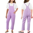 thumbnail image 1 of Kids Jumpsuits for Girls Purple Overalls Spaghetti Strap Romper Long Pants with Pockets Clothes for Girls 3T, 1 of 5