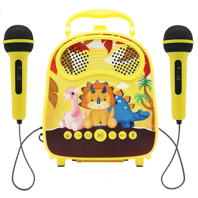 Kids Karaoke Machine for Girls Boys with 2 Microphone Singing Karaoke ...