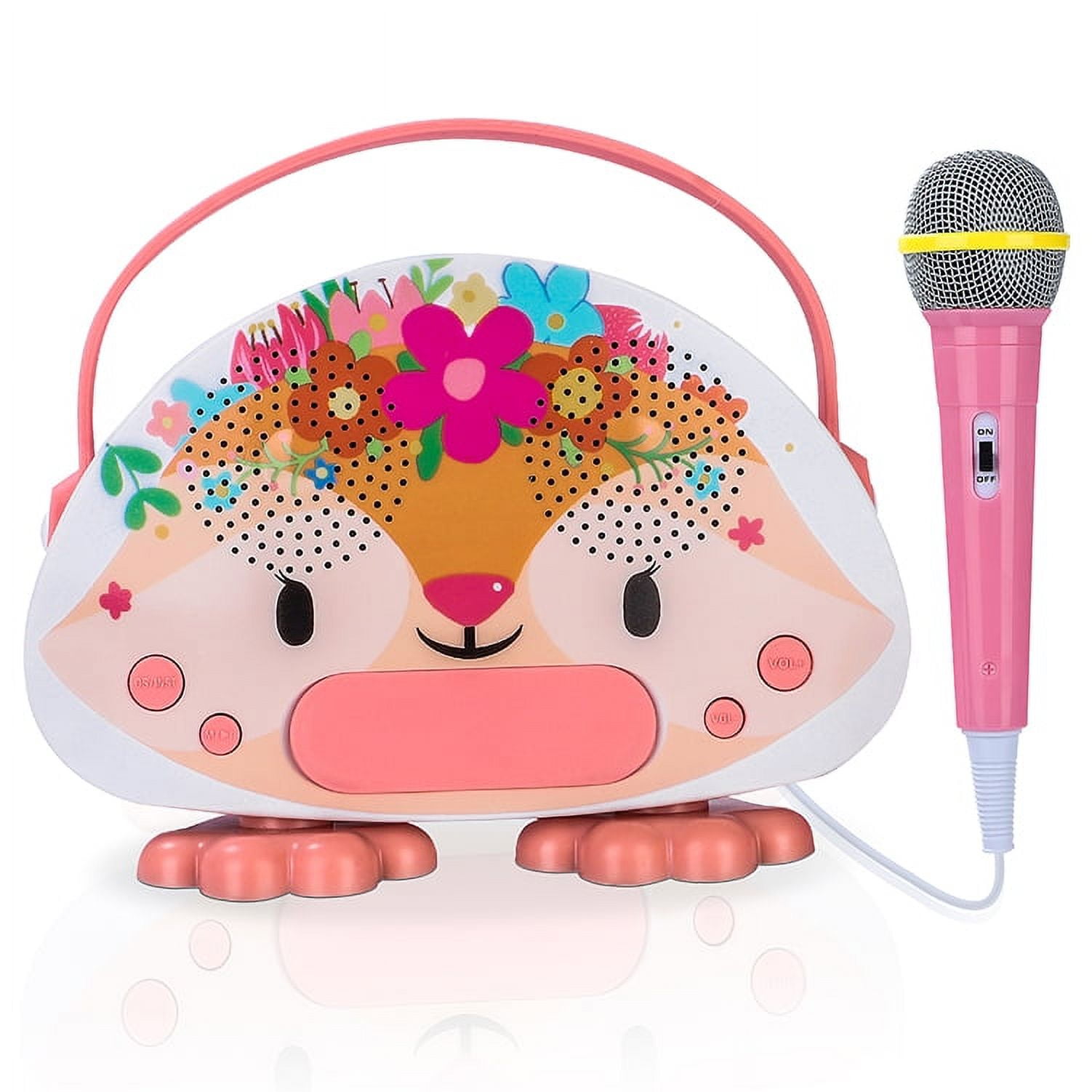 Karaoke Microphone for Kids Singing, 5 in 1 Wireless Bluetooth Microphone  with LED Lights Karaoke Machine Portable Mic Speaker - AliExpress