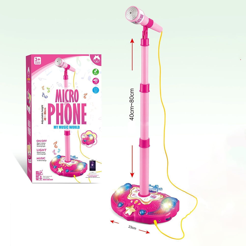 Kids Eco-Friendly Karaoke Machine with Adjustable Mic Stand